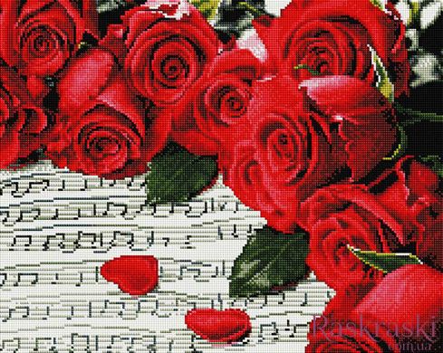 Картина з мозаїки Троянди на нотах ColorArt (CLR-PSP037) фото інтернет-магазину Raskraski.com.ua