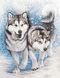 Раскраска по номерам Северные собаки (AS0956) ArtStory — фото комплектации набора