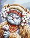 Картина за номерами Киця Зима ©Маріанна Пащук (BSM-B53412) — фото комплектації набору