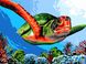 Живопись по номерам Зелёная черепаха (VK236) Babylon — фото комплектации набора