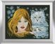 Картина стразами Портрет з кішкою Dream Art (DA-31306) 50 x 65 см &mdash; фото комплектації набору