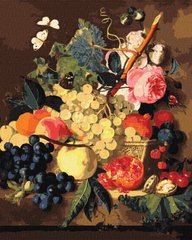 Картина по номерам Корзина с фруктами © Jan van Huysum (KHO5663) Идейка (Без коробки)
