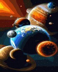 Картина по номерам Парад планет (BRM41850) фото интернет-магазина Raskraski.com.ua