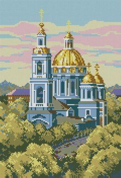 Набір алмазної мозаїки Церква на заході сонця (30 х 44 см) Dream Art (DA-31604) 30 х 44 см фото інтернет-магазину Raskraski.com.ua