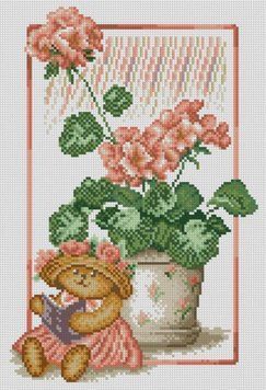 Картина алмазами Мішка, що читає (27 х 39 см) Dream Art (DA-31550) 27 х 39 см фото інтернет-магазину Raskraski.com.ua