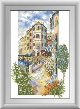 Алмазная вышивка Цветущий город (квадратные камни, полная зашивка) Dream Art (DA-30534, Без подрамника) 40 х 59 см фото интернет-магазина Raskraski.com.ua
