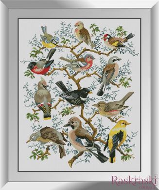 Набор алмазная вышивка Дерево птиц Dream Art (DA-31274, Без подрамника) фото интернет-магазина Raskraski.com.ua
