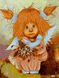 Раскраска для взрослых Ангелочек с осенним букетом (VK289) Babylon — фото комплектации набора