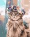 Картини за номерами Кішка у віночку (BRM39622) — фото комплектації набору
