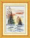 Алмазна вишивка Зимовий пейзаж (повна зашивання, квадратні камені) Dream Art (DA-30187) — фото комплектації набору