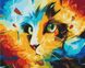 Картина за номерами Кіт в яскравих фарбах (BS51413) BrushMe (Без коробки)