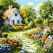 Картина по номерам Цветы у хижины &copy;art_selena_ua (KH6383) Идейка 40 х 40 см
