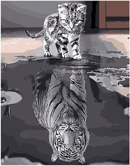 Картина за номерами Душа тигра (BK-GX25713) (Без коробки)