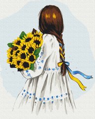 Картина по номерам Цветы Украины (BS53075) (Без коробки)