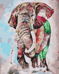 Рисование по номерам Радужный слон (BS52169) (Без коробки)