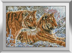 Алмазная вышивка Пара тигров Dream Art (DA-31175, Без подрамника) фото интернет-магазина Raskraski.com.ua