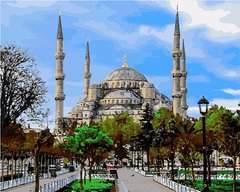 Картина по номерам Стамбул. Голубая мечеть. (VP485) Babylon фото интернет-магазина Raskraski.com.ua