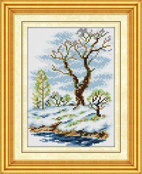 Картина алмазами Весняний пейзаж (повна зашивання, квадратні камені) Dream Art (DA-30188) 17 х 26 см фото інтернет-магазину Raskraski.com.ua