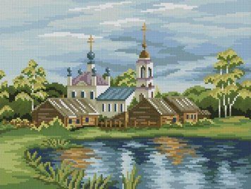 Алмазна мозаїка Біля озера (31 х 41 см) Dream Art (DA-31664) 31 х 41 см фото інтернет-магазину Raskraski.com.ua