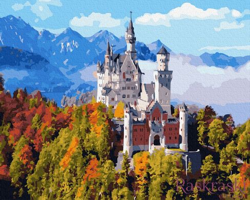 Картина за номерами Гірський замок в хмарах (BK-GX36143) (Без коробки)
