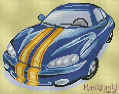 Алмазная картина Синий автомобиль (23 х 29 см) Dream Art (DA-31740, Без подрамника) фото интернет-магазина Raskraski.com.ua