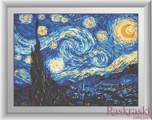 Алмазная вышивка Звездная ночь Ван Гог Dream Art (DA-30361, Без подрамника) фото интернет-магазина Raskraski.com.ua