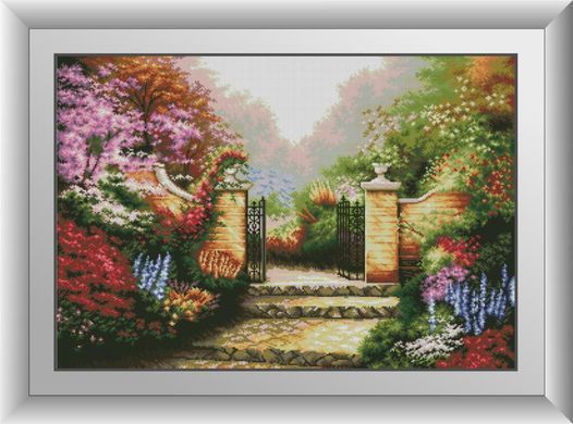 Алмазна вишивка Квітучий сад Dream Art (DA-30875) 57 x 82 см фото інтернет-магазину Raskraski.com.ua