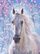 Рисование по номерам Лошадь в цветах сакуры (BRM8528) — фото комплектации набора