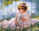 Картина за номерами на дереві Дівчинка з долматинців (RA-GXT8553) Rainbow Art — фото комплектації набору