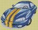 Алмазна картина Синій автомобіль (23 х 29 см) Dream Art (DA-31740) — фото комплектації набору