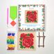 Картина стразами Троянда ТМ Алмазна мозаіка (DMW-023) — фото комплектації набору