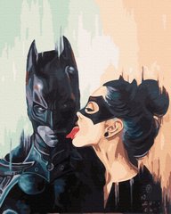 Картина за номерами Бетмен і жінка кішка (BK-GX41944) (Без коробки)