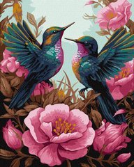 Картины по номерам Изящный колибри с красками металлик extra ©art_selena_ua (KHO6566) Идейка (Без коробки)