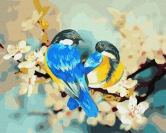 Картина по номерам Весенние птицы (BRM34053) фото интернет-магазина Raskraski.com.ua