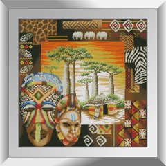 Картина из мозаики Африканские мотивы Dream Art (DA-31076, Без подрамника) фото интернет-магазина Raskraski.com.ua