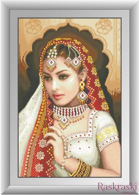 Набор алмазная вышивка Индианка (полная зашивка, квадратные камни) Dream Art (DA-30299, Без подрамника) фото интернет-магазина Raskraski.com.ua