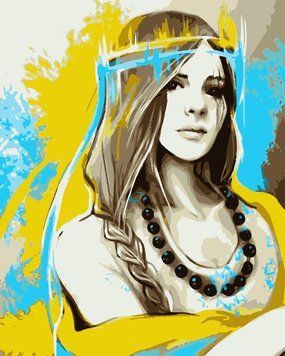 Розмальовки за номерами Україна (ART-B-2177) Artissimo 40 х 50 см фото інтернет-магазину Raskraski.com.ua