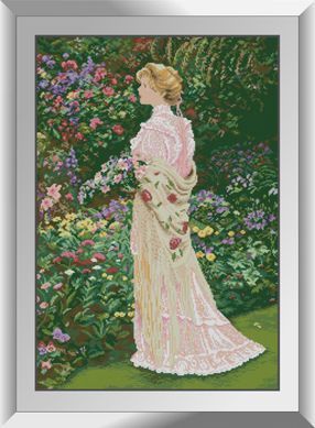 Алмазна вишивка Прогулянка в саду Dream Art (DA-31326) 49 x 72 см фото інтернет-магазину Raskraski.com.ua