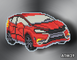Картина из страз Автомобиль Арт Соло (АТМ39, Без подрамника) — фото комплектации набора