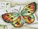 Картина из мозаики Радужный бабочка (JA1132, частичная выкладка) Диамантовые ручки (GU_188638, Без подрамника) — фото комплектации набора