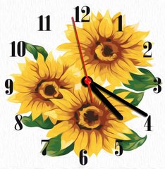 Картина за номерами годинник Соняшники (ASG001) ArtStory (Без коробки)
