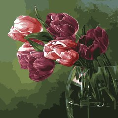 Малювання по номерам Оксамитові тюльпани (AS1094) ArtStory (Без коробки)