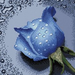 Алмазна вишивка Троянда синя ColorArt (CLR-PTT600) фото інтернет-магазину Raskraski.com.ua