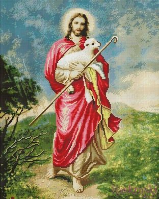 Алмазная вышивка Иисус с ягненком ColorArt (CLR-PSP109, На подрамнике) фото интернет-магазина Raskraski.com.ua