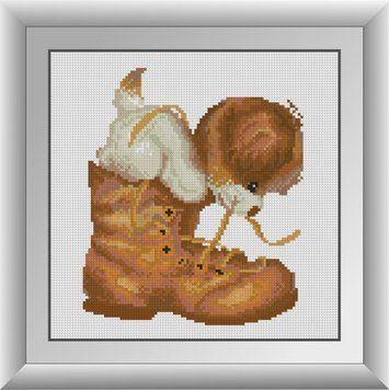 Картина алмазами Проказник Dream Art (DA-30724, Без подрамника) 27 х 27 см фото интернет-магазина Raskraski.com.ua