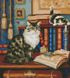 Алмазна мозаїка Бібліотекарі (коти) (44 х 49 см) Dream Art (DA-31600) — фото комплектації набору