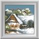 Алмазна мозаїка Зимовий будиночок (квадратні камені, повна зашивання) Dream Art (DA-30487) — фото комплектації набору