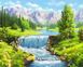 Картина из страз Водопад в горах My Art (MRT-TN1071, На подрамнике) — фото комплектации набора