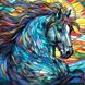 Алмазная живопись Мощная лошадь ТМ Алмазная мозаика (DMF-443, На подрамнике) — фото комплектации набора