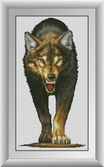 Алмазная мозаика Хищный волк Dream Art (DA-30978, Без подрамника) фото интернет-магазина Raskraski.com.ua